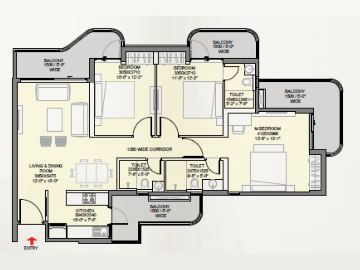 2 BHK Plan