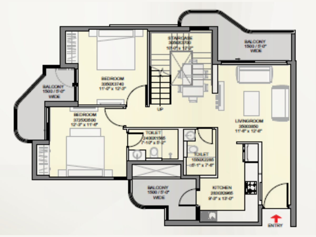 2 BHK Plan