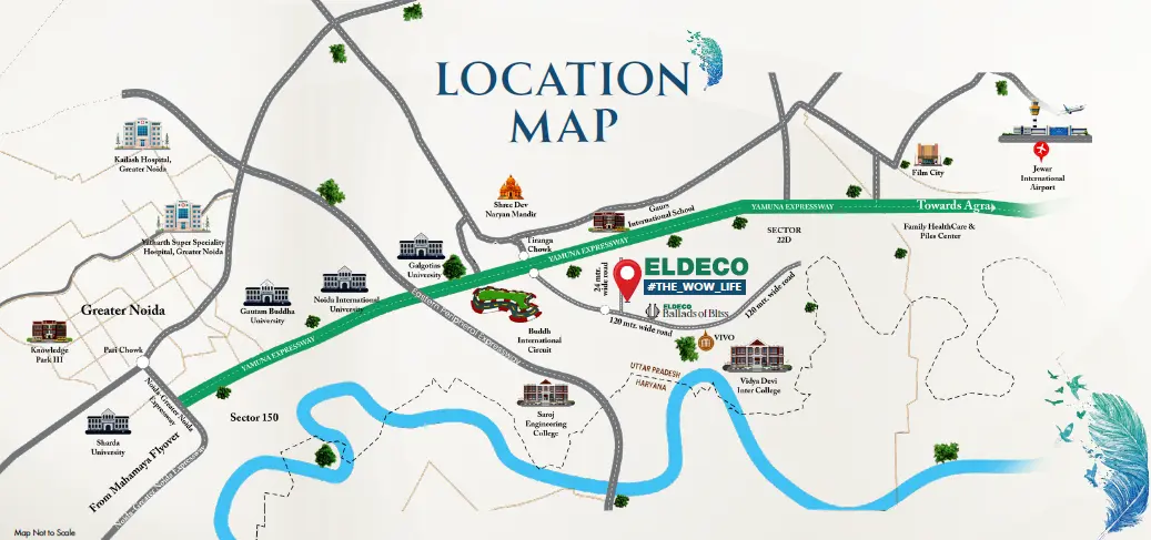 Eldeco Whispers of Wonder Location Map